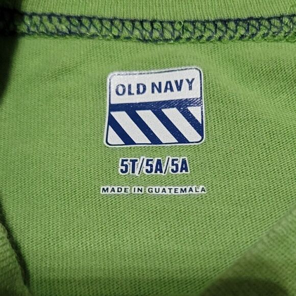 Old Navy green long sleeve shirt 5t - Picture 2 of 3